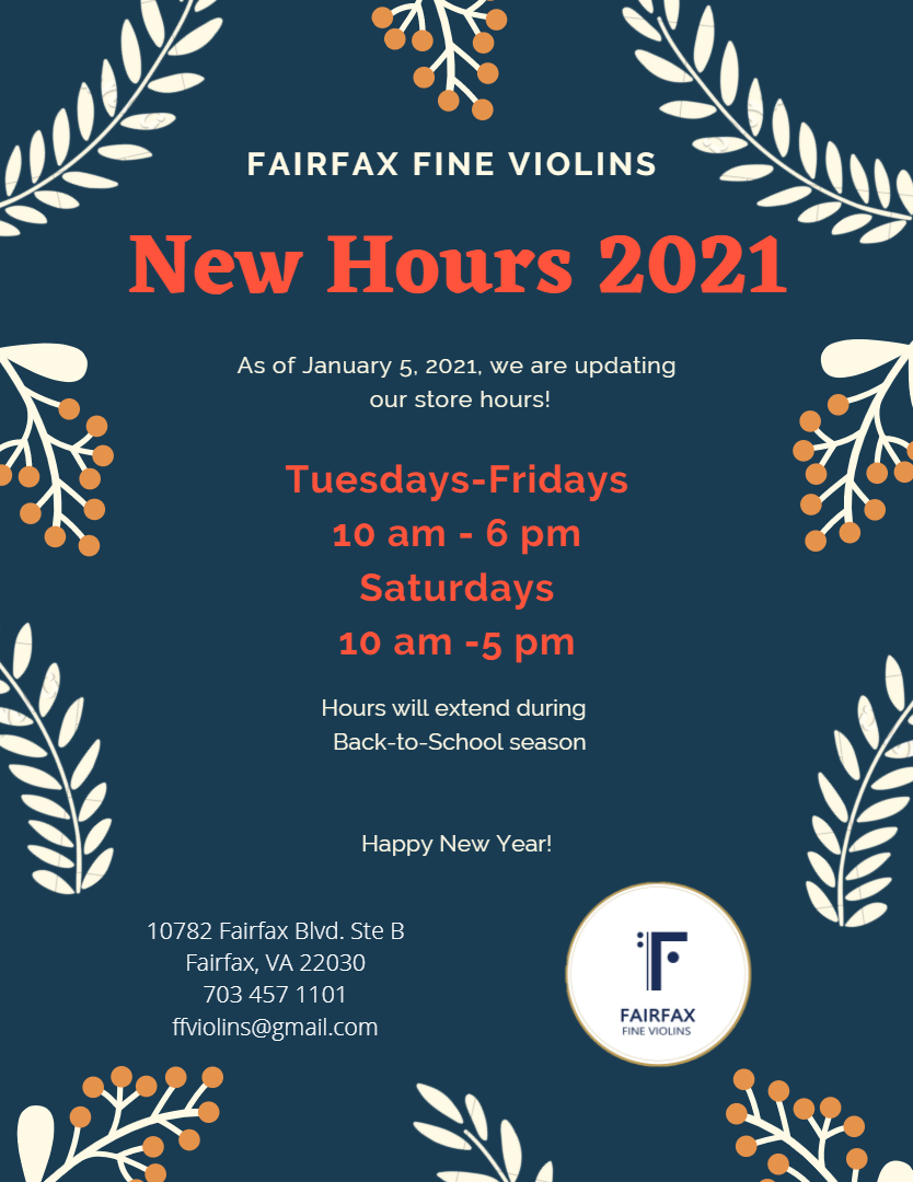 Fairfax Fine Violins Full Service Violin Shop in Fairfax, VA